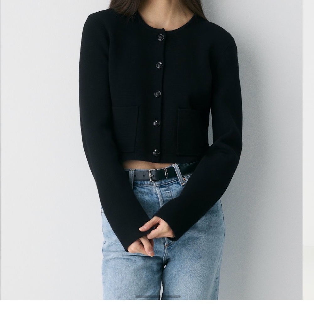 Aritzia Black Cardigan Sweater